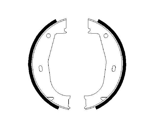 Brake Shoe Set, parking brake - 0 986 487 520 BOSCH