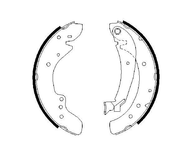 Brake Shoe Set - 0 986 487 521 BOSCH