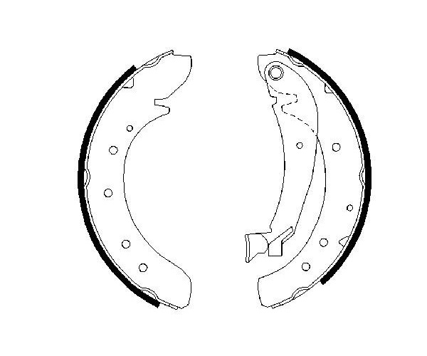 Brake Shoe Set - 0 986 487 522 BOSCH