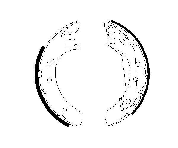 Brake Shoe Set - 0 986 487 523 BOSCH