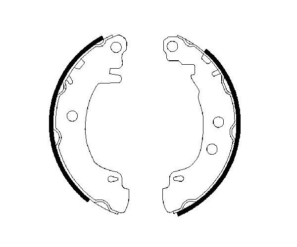 Brake Shoe Set - 0 986 487 550 BOSCH