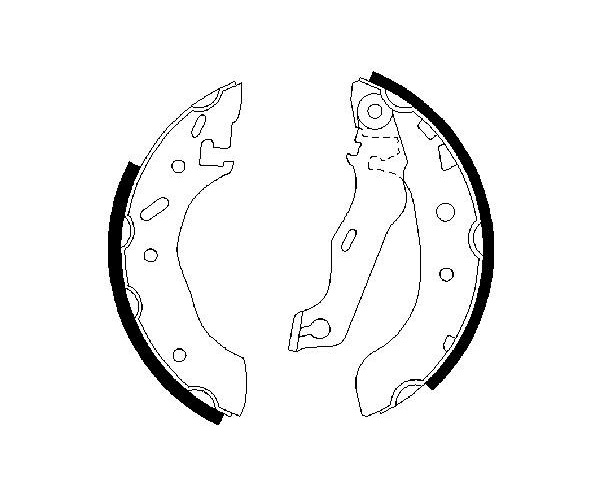Brake Shoe Set - 0 986 487 553 BOSCH