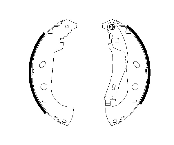 Brake Shoe Set - 0 986 487 559 BOSCH