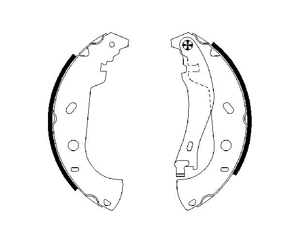 Brake Shoe Set - 0 986 487 559 BOSCH