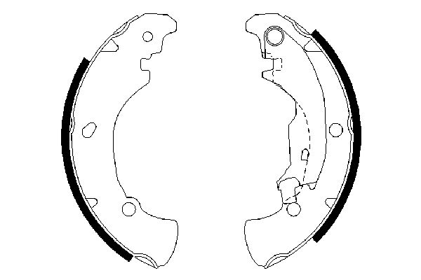 Brake Shoe Set - 0 986 487 560 BOSCH