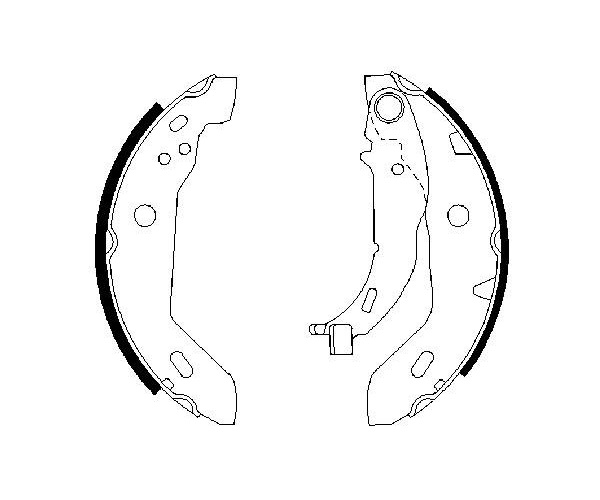 Brake Shoe Set - 0 986 487 565 BOSCH