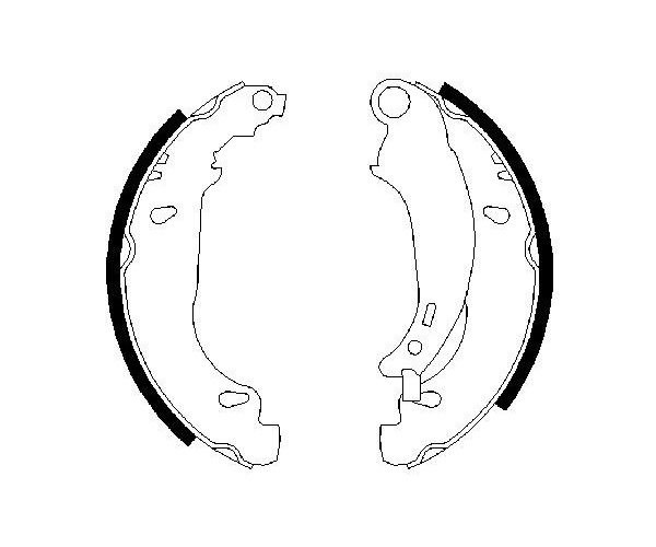 Brake Shoe Set - 0 986 487 568 BOSCH