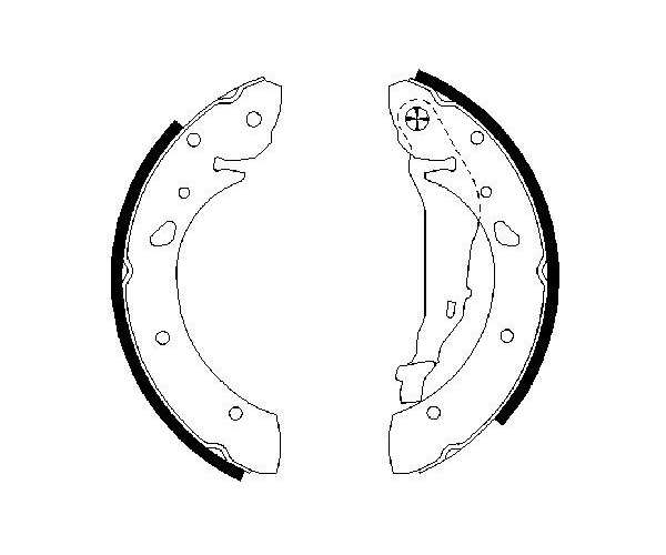 Brake Shoe Set - 0 986 487 572 BOSCH
