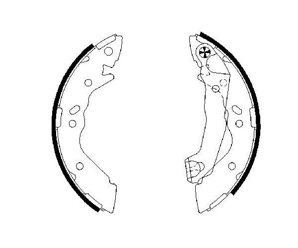 Brake Shoe Set - 0 986 487 581 BOSCH
