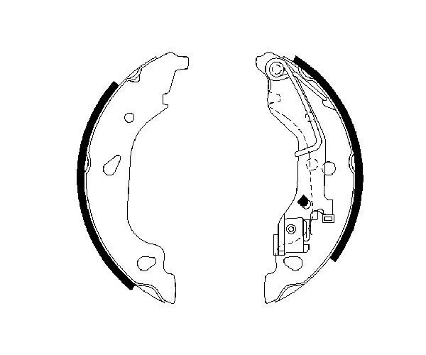 Brake Shoe Set - 0 986 487 596 BOSCH