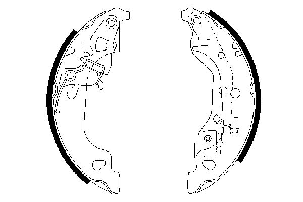 Brake Shoe Set - 0 986 487 597 BOSCH