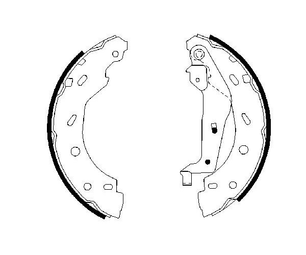 Brake Shoe Set - 0 986 487 600 BOSCH
