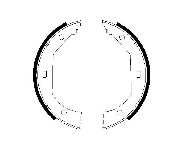 Brake Shoe Set, parking brake - 0 986 487 607 BOSCH