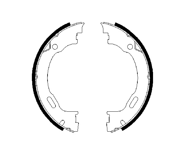 Brake Shoe Set, parking brake - 0 986 487 609 BOSCH