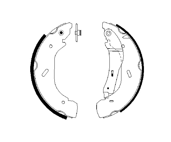Brake Shoe Set - 0 986 487 612 BOSCH