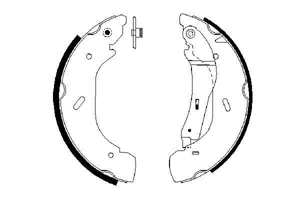 Brake Shoe Set - 0 986 487 612 BOSCH