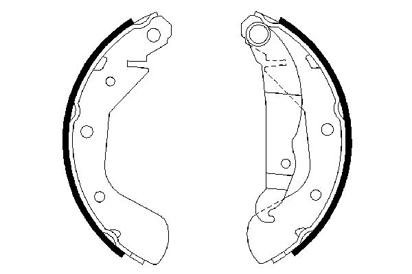 Brake Shoe Set - 0 986 487 613 BOSCH