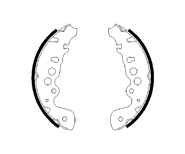 Brake Shoe Set - 0 986 487 616 BOSCH
