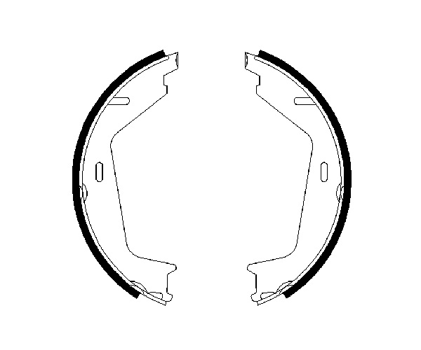 Brake Shoe Set, parking brake - 0 986 487 623 BOSCH