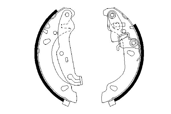 Brake Shoe Set - 0 986 487 624 BOSCH