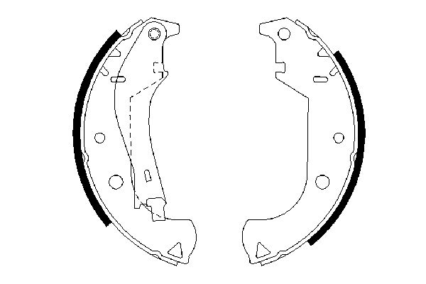 Brake Shoe Set - 0 986 487 626 BOSCH