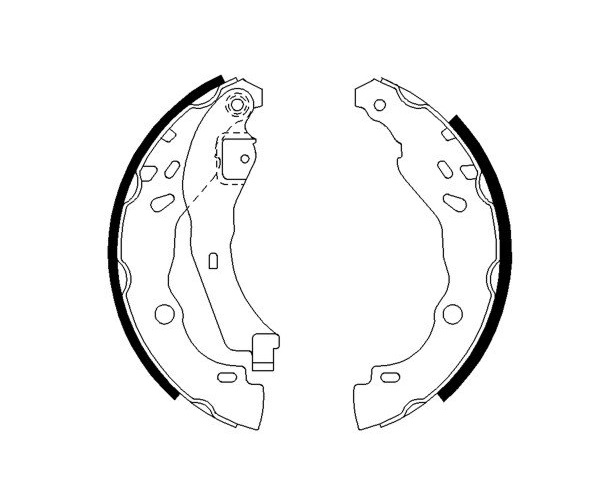 Brake Shoe Set - 0 986 487 627 BOSCH