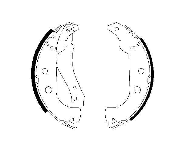 Brake Shoe Set - 0 986 487 629 BOSCH