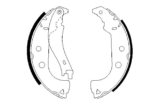 Brake Shoe Set - 0 986 487 629 BOSCH