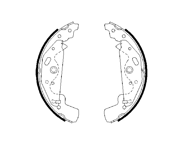 Brake Shoe Set - 0 986 487 643 BOSCH