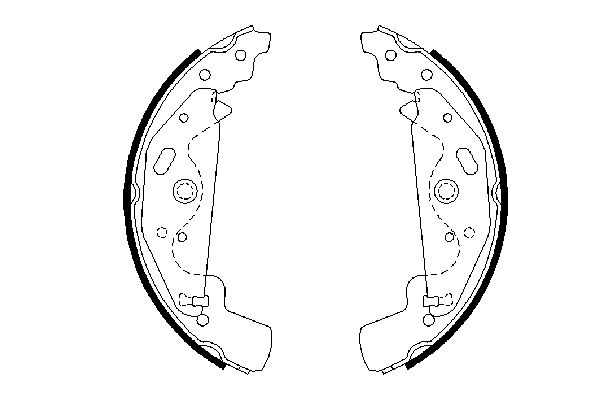 Brake Shoe Set - 0 986 487 643 BOSCH