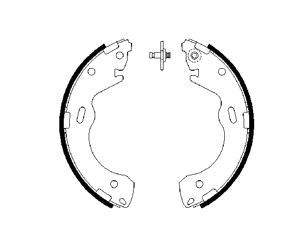 Brake Shoe Set - 0 986 487 654 BOSCH