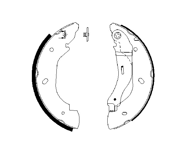 Brake Shoe Set - 0 986 487 660 BOSCH