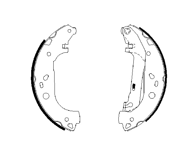 Brake Shoe Set - 0 986 487 667 BOSCH