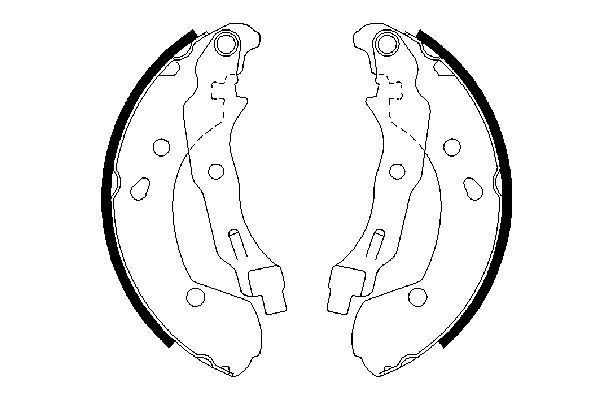 Brake Shoe Set - 0 986 487 668 BOSCH