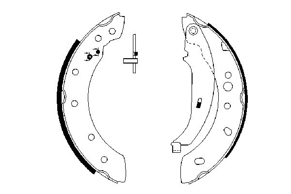 Brake Shoe Set - 0 986 487 672 BOSCH