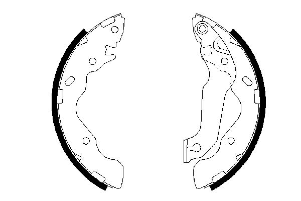 Brake Shoe Set - 0 986 487 673 BOSCH