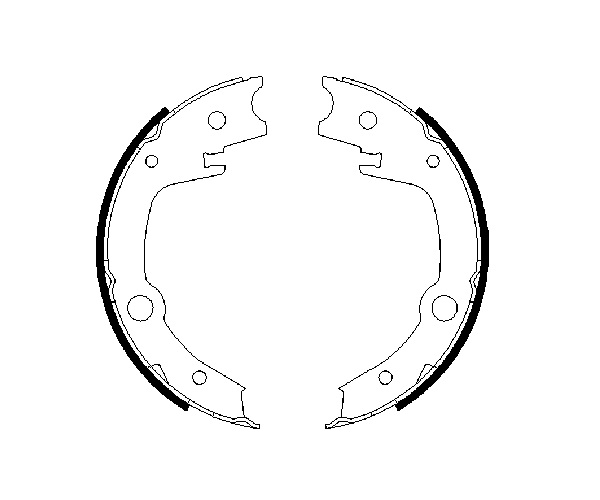 Brake Shoe Set, parking brake - 0 986 487 679 BOSCH