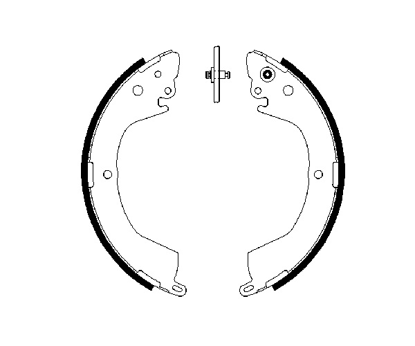 Brake Shoe Set - 0 986 487 684 BOSCH