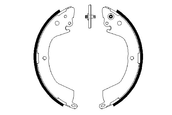 Brake Shoe Set - 0 986 487 684 BOSCH