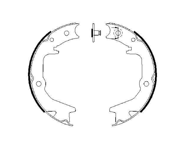 Brake Shoe Set, parking brake - 0 986 487 685 BOSCH