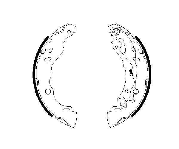 Brake Shoe Set - 0 986 487 690 BOSCH