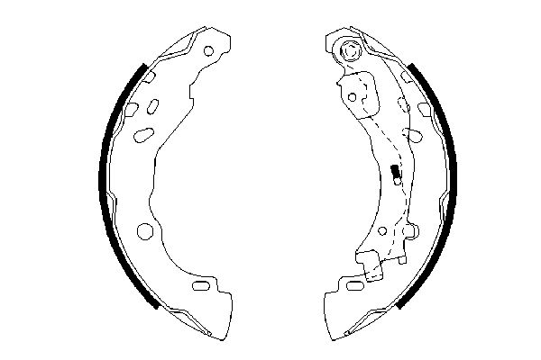 Brake Shoe Set - 0 986 487 690 BOSCH