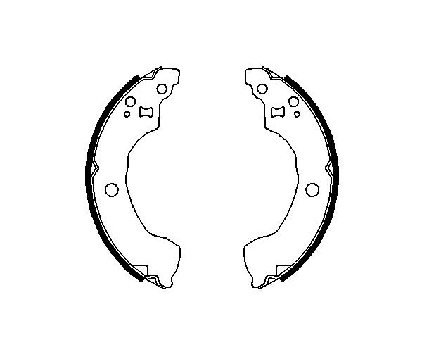 Brake Shoe Set - 0 986 487 691 BOSCH