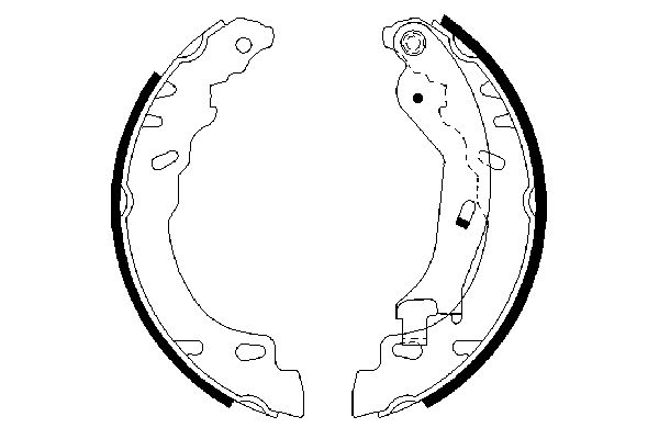 Brake Shoe Set - 0 986 487 704 BOSCH
