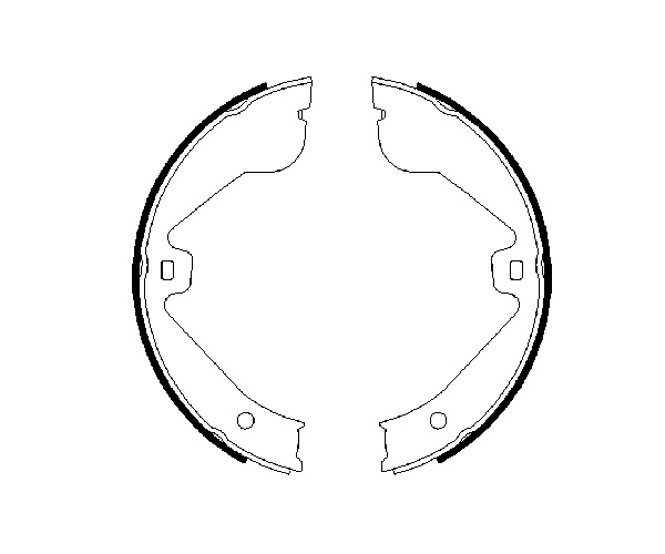Brake Shoe Set, parking brake - 0 986 487 705 BOSCH