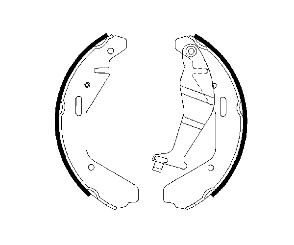 Brake Shoe Set - 0 986 487 707 BOSCH