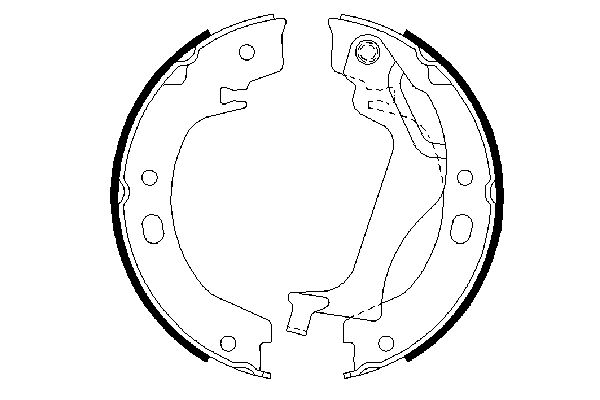 Brake Shoe Set, parking brake - 0 986 487 713 BOSCH