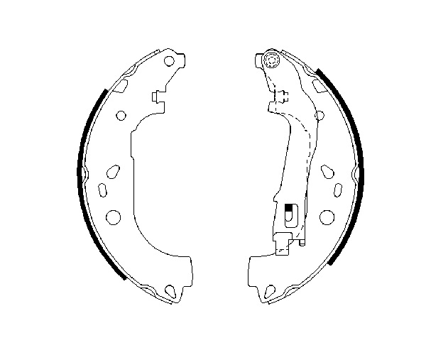 Brake Shoe Set - 0 986 487 717 BOSCH