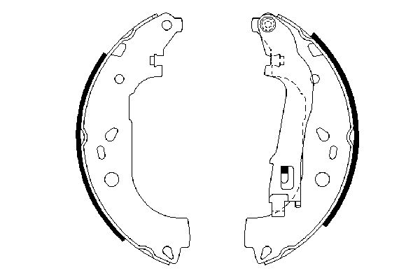 Brake Shoe Set - 0 986 487 717 BOSCH