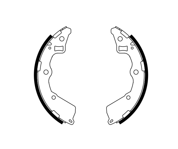 Brake Shoe Set - 0 986 487 757 BOSCH